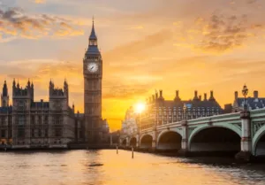 vista sul big ben e london bridge